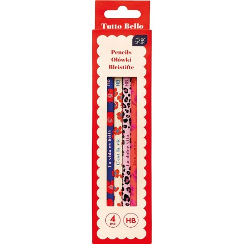 Ołówek TUTTO BELLO w pudełku HB Interdruk (4 szt)