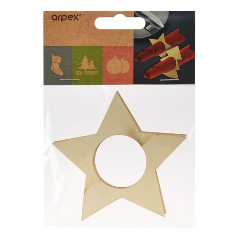Serwetnik obrączki na serwetki choinki gwiazdki 4szt. Arpex (BN1505)
