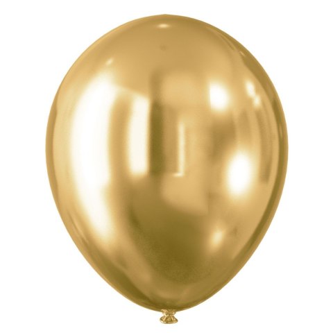 Balon gumowy Celebrate! efekt chromu złoty 300mm Arpex (KB4420ZLO-2510)