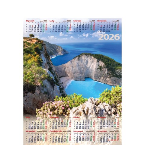 Kalendarz ścienny KLIF plakatowy 670mm x 988mm Telegraph (03)