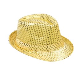 Kapelusz cekinowy złoty Arpex (SH0940)