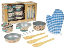 Naczynia zestaw metalowych garnków, z akcesoriami Adar (623675)