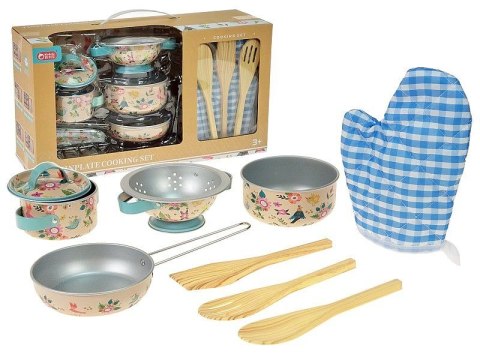 Naczynia zestaw metalowych garnków, z akcesoriami Adar (623675)