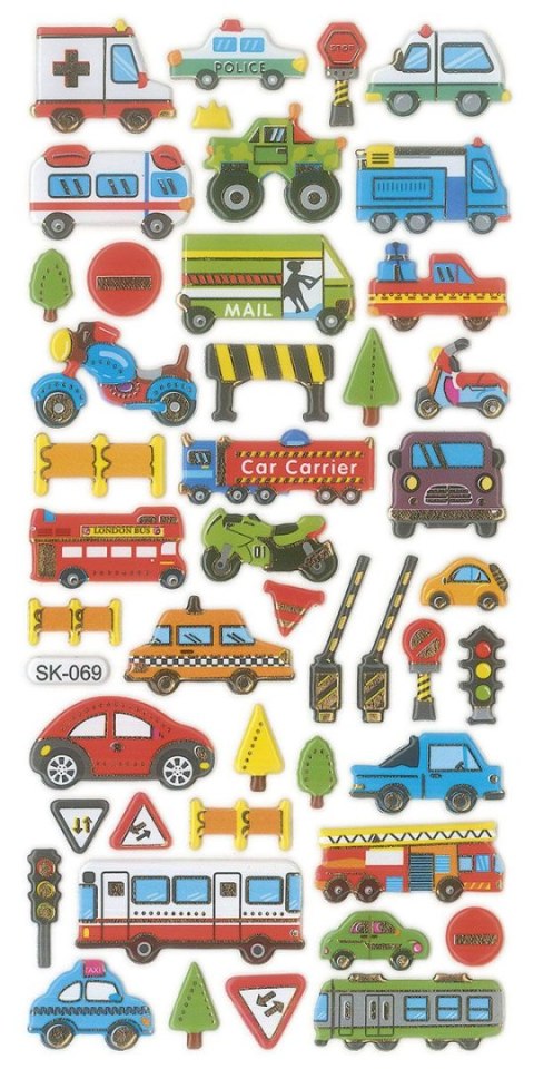 Naklejka (nalepka) Craft-Fun Series Pojazdy wypukłe Titanum (SK-069)