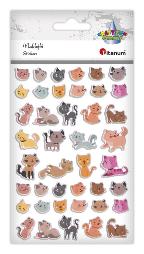 Naklejka (nalepka) Craft-Fun Series koty Titanum (HFF-8)