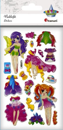 Naklejka (nalepka) Craft-Fun Series wróżki i stroje Titanum (LXE-024)