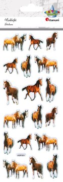Naklejka (nalepka) Craft-Fun Series wypukła miękka konie kreskówkowe Titanum (HSP01)