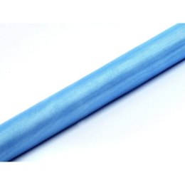 Organza organza Gładkax9 [mm x m] niebieski Partydeco (ORPO -011)