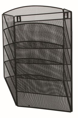 Pojemnik na dokumenty pionowy 5 półek czarny metal Q-Connect (KF04726)