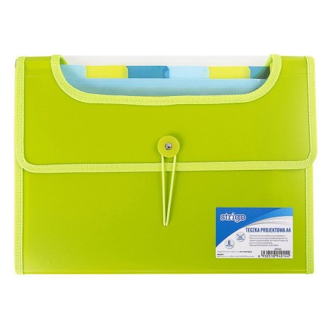 Teczka z przegródkami A4 kolor: zielony 6 przegródek Strigo (SF033)