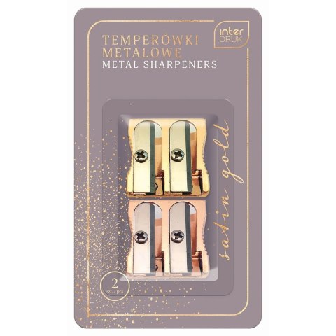 Temperówka Satin Gold 2 szt metal Interdruk (5902277295873) Temperówka Satin Gold 2 szt metal Interdruk (5902277295873)