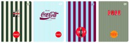 Zeszyt SOFT TOUCH COCA COLA A5 80k. 70g krata Interdruk