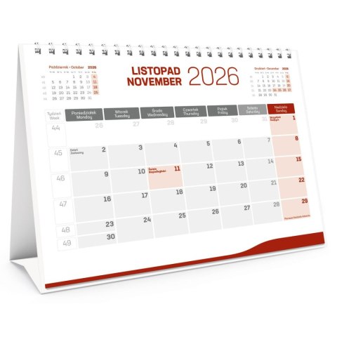 Kalendarz biurkowy STOJĄCY MISIĘCZNY 230mm x 185mm Wydawnictwo Wokół Nas (KB 034 B)