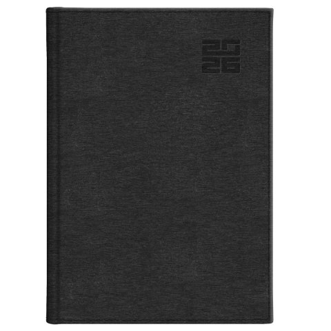 Kalendarz książkowy (terminarz) CZARNY aluminium TYGODNIOWY B5 (237 B5TB)