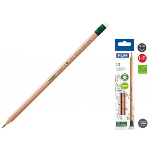 Ołówek Natural HB Milan (071212112FSC)