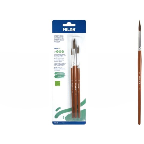 Pędzel Zestaw seria 101 nr mix Milan (BWM10460)