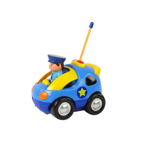 Samochód Auto Dla Malucha Policja Zdalnie Sterowane R/C Światło Dźwięk Lean (14606)