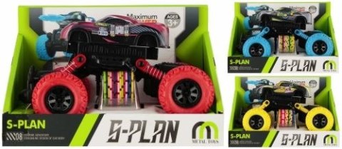 Samochód metalowy duże koła, wyrzutnia Mega Creative (542841)