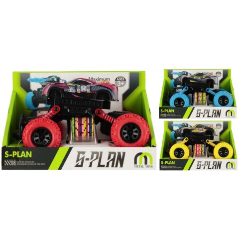 Samochód metalowy duże koła, wyrzutnia Mega Creative (542841)