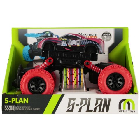 Samochód metalowy duże koła, wyrzutnia Mega Creative (542841)