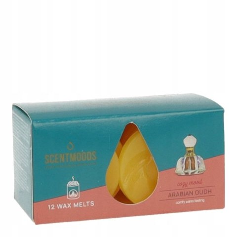 Świeca ScentMoods wosk zapachowy Arabian Oudh 12 sztuk żółty Pavoncella (8720935400226)