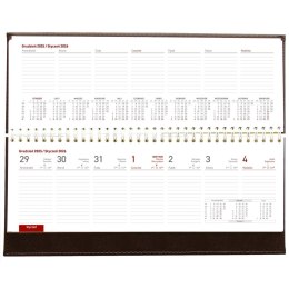 Kalendarz biurkowy CZERWONY VIVELLA LEŻĄCY 300mm x 145mm Wydawnictwo Wokół Nas (KB 047 B)