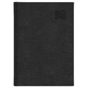 Kalendarz książkowy (terminarz) CZARNY aluminium DZIENNY B6 (237 B6DB)