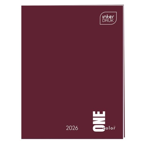 Kalendarz książkowy (terminarz) KIESZONKOWY 80mm x 105mm Interdruk (ONE COLOR)