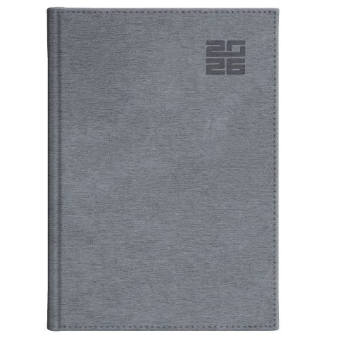 Kalendarz książkowy (terminarz) SREBRNY aluminium DZIENNY B5 (237 B5DB)