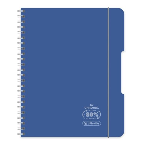 Kołozeszyt (kołonotatnik) granatowy A5 80k. 70g kratka Herlitz (400198754)