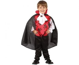 Kostium Zestaw dla dzieci Czerwony Wampir (bluzka z kamizelką, peleryna, żabot), rozm. 92/104 cm Godan (SL-CV92)