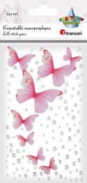 Kryształki Craft-Fun Series +motyle tkaninowe mix Titanum