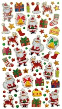 Naklejka (nalepka) Craft-Fun Series foliowa Mikołaje, renifery, prezenty, skarpety Titanum (25CY0424-20)