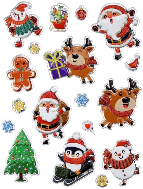 Naklejka (nalepka) Craft-Fun Series wypukłe XMAS Titanum (24ESD050-3)