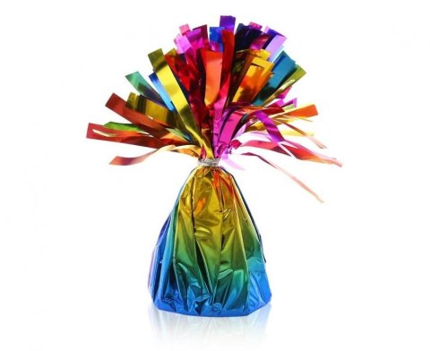 Ciężarek do balonów foliowy tęczowy, 145g Godan (WHT4/TC)