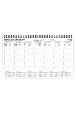 Kalendarz biurkowy poprzeczny tygodniowy 285mm x 135mm Pan Kalendarzyk (KBP-V)