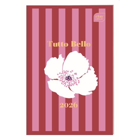 Kalendarz książkowy (terminarz) miękka oprawa FLOWERS A6 Interdruk (64 stony)