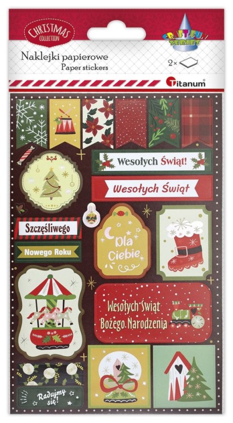 Naklejka (nalepka) Craft-Fun Series Boże Narodzenie Titanum (24ESD047)