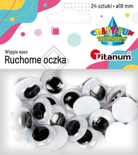 Oczka Craft-Fun Series 18mm 24 szt Titanum Oczka Craft-Fun Series 18mm 24 szt Titanum
