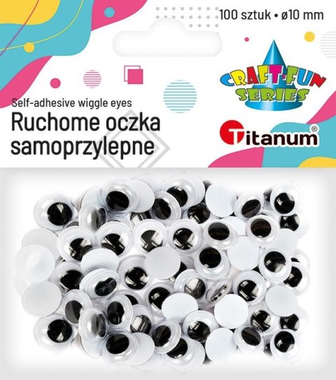 Oczka Craft-Fun Series samoprzylepne 10mm 100 szt Titanum Oczka Craft-Fun Series samoprzylepne 10mm 100 szt Titanum