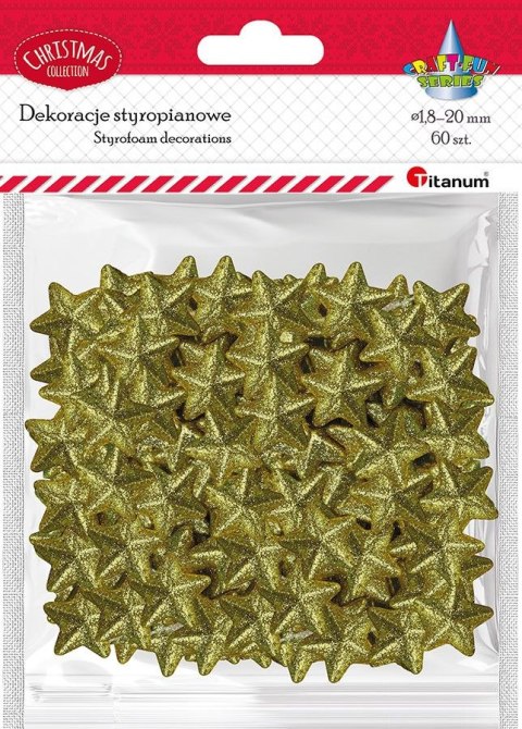 Ozdoba styropianowa Craft-Fun Series gwiazdki Titanum (23YX0326-3(gold))