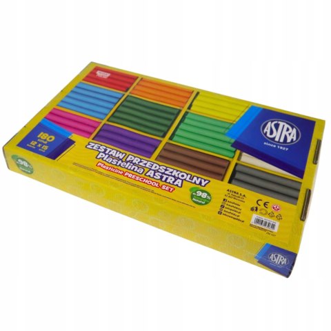 Plastelina 12 kol. zestaw przedszkolny mix Astra (303025044)