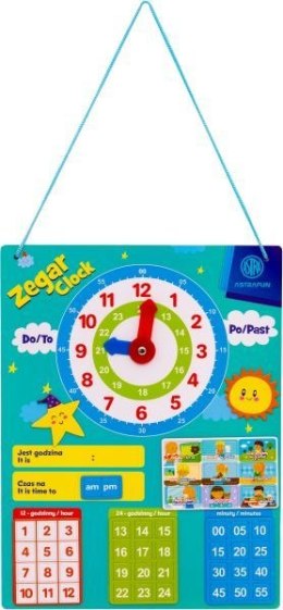 Zabawka edukacyjna do nauki zegara Astra Fun (338025904)