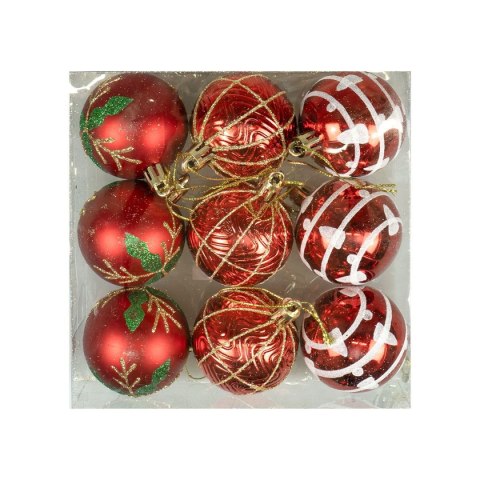 Bombki Zestaw bombek ze zdobieniem (9 szt.) Arpex (BN6859) Bombki Zestaw bombek ze zdobieniem (9 szt.) Arpex (BN6859)