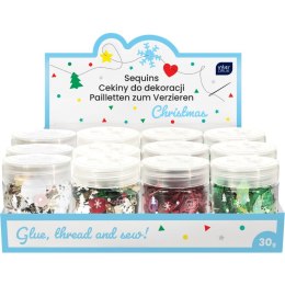 Cekiny CHRISTMAS 30G mix 30g Interdruk