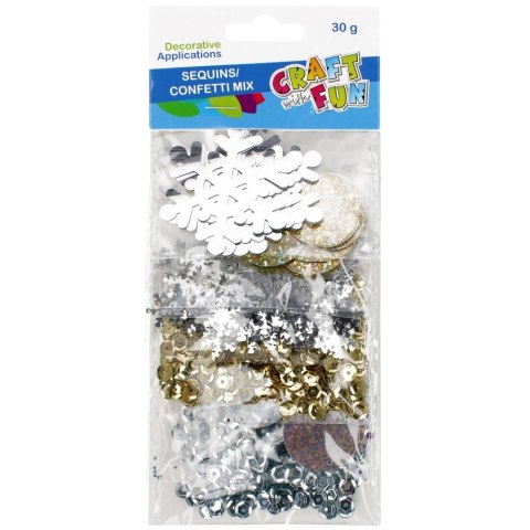 Cekiny złote 30g Craft With Fun (521599)