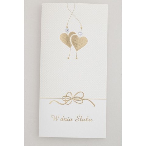 Kartka składana ślub dl DL Pol-mak (DLUX_SL_464)
