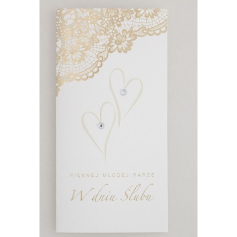 Kartka składana ślub dl DL Pol-mak (DLUX_SL_464)