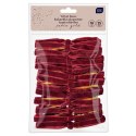 Kokarda aksamitna 19cm/25 szt czerwone Interdruk (red)