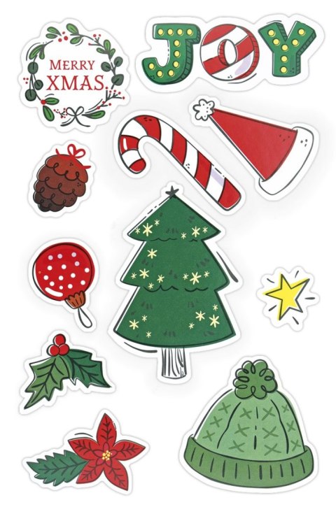 Naklejka (nalepka) Craft-Fun Series 10 plansz Boże Narodzenie Titanum (25XQ0521-2)